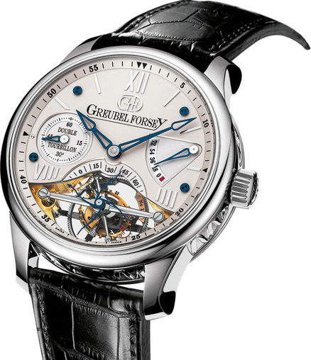 Greubel Forsey Double Tourbillon 30 ° Double Tourbillon Vision WG Silver watch for sale